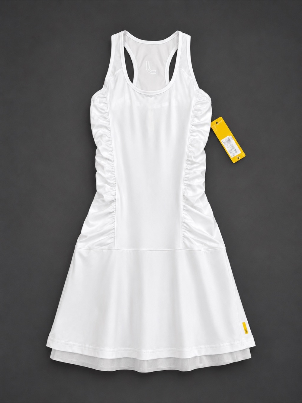 NWT Lolë Ruched Athletic Tennis Dress – White – Size S